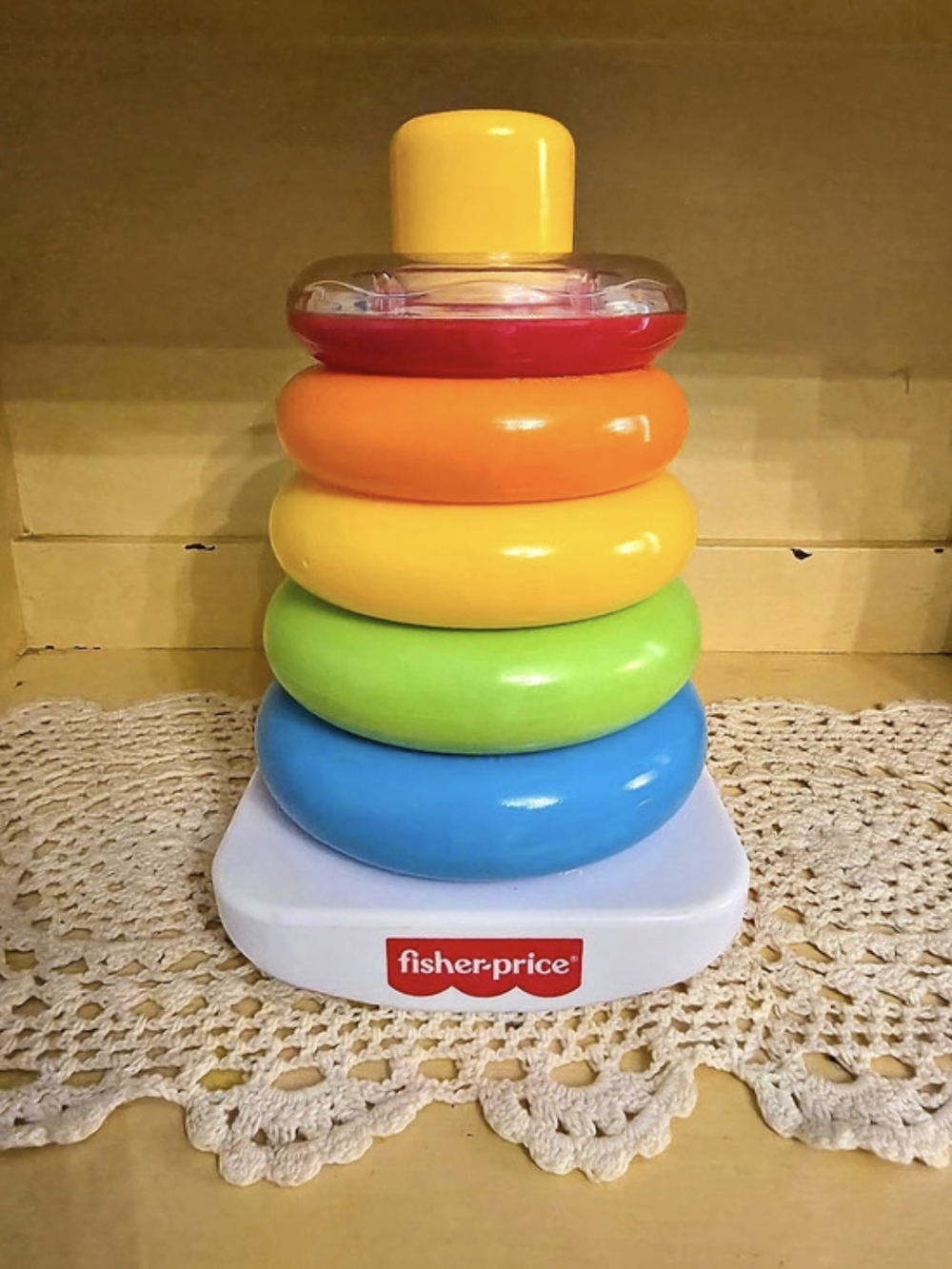 Fisher-Price Rock-a-Stack Stacking Rings Learning Toy